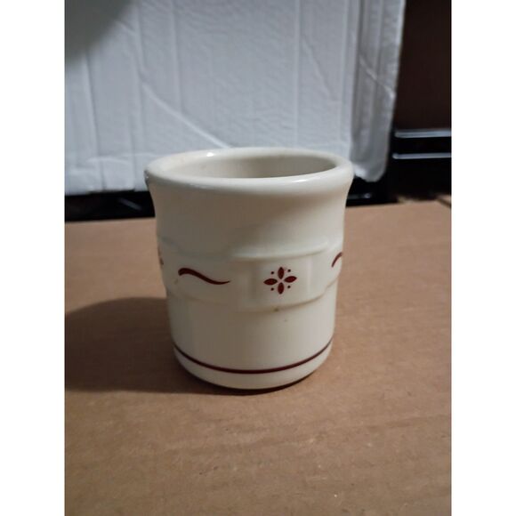 3" Longaberger Pottery Woven Traditions Red Crock - Picture 2 of 4